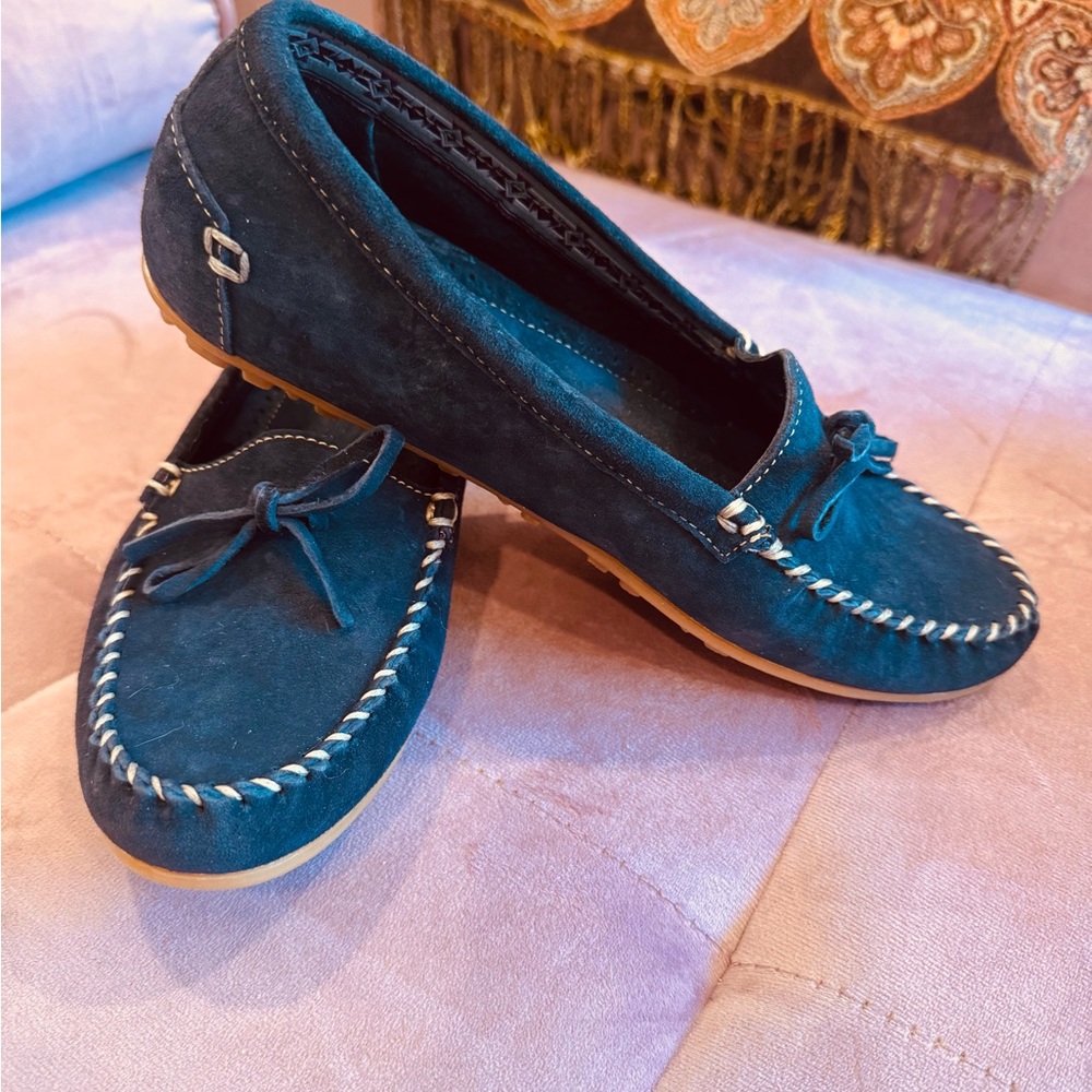L.L. Bean Navy Moccasins for Women